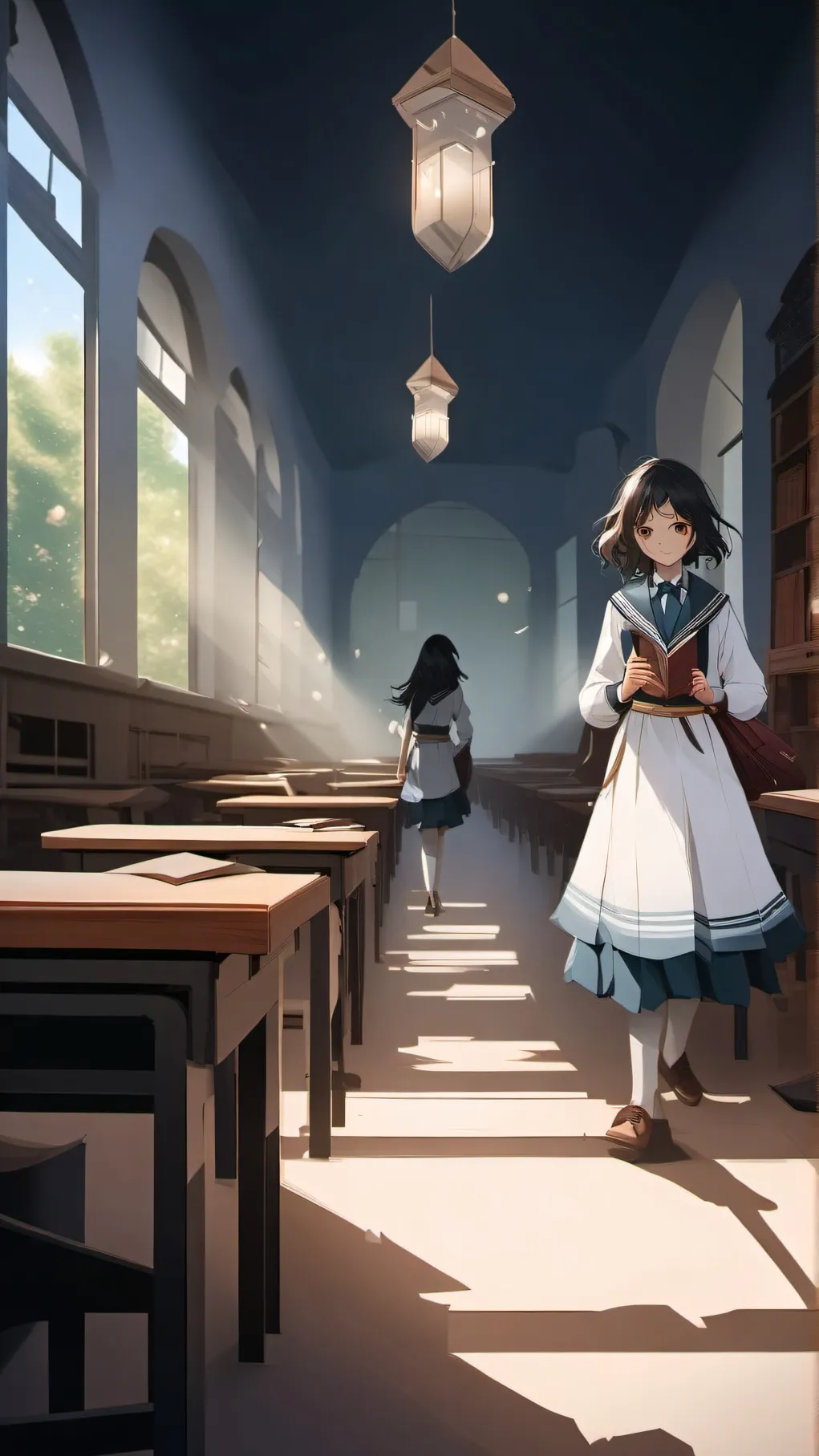 ai character: mha girls school background