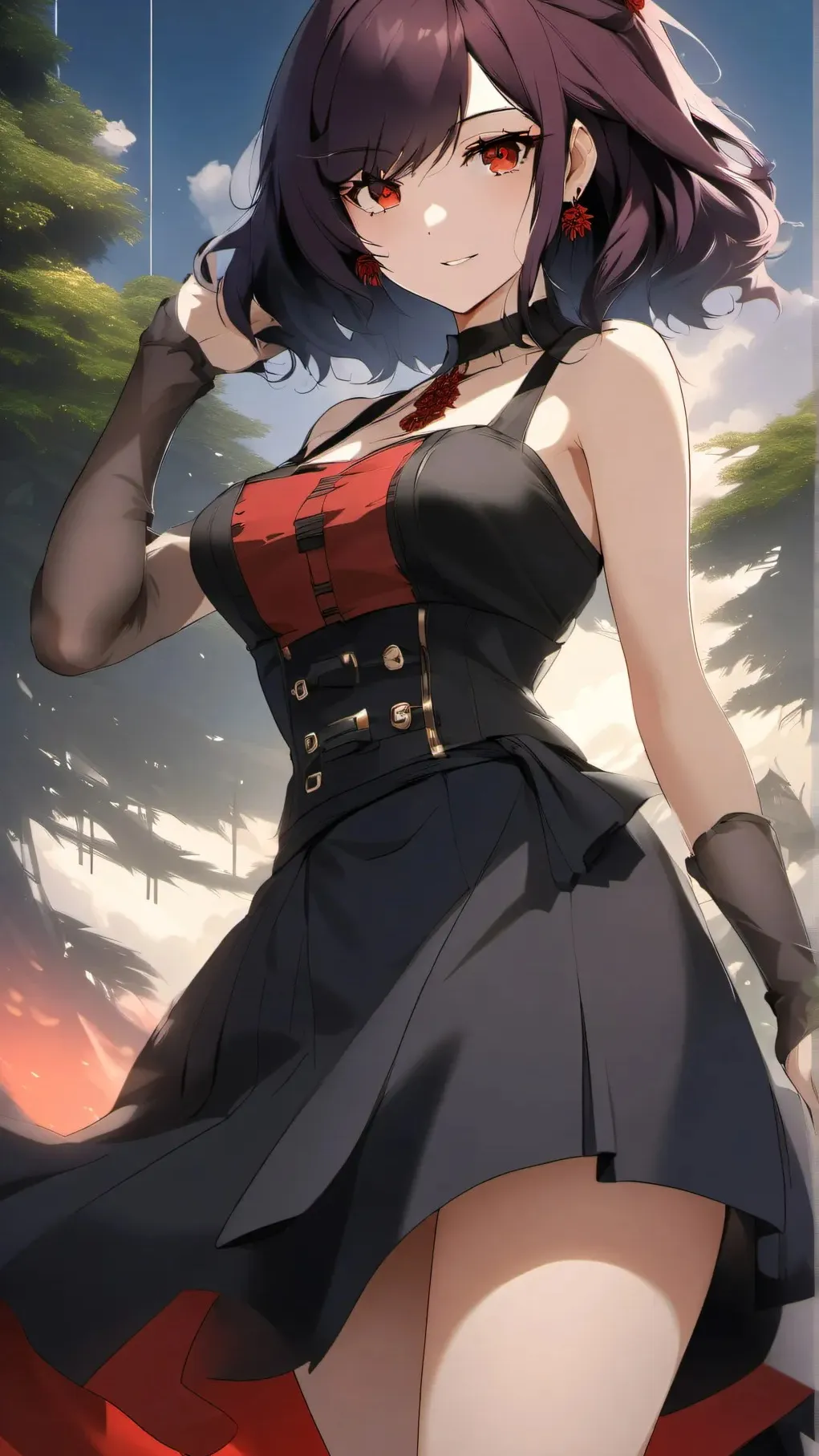 ai character: Amber Hitatori  background