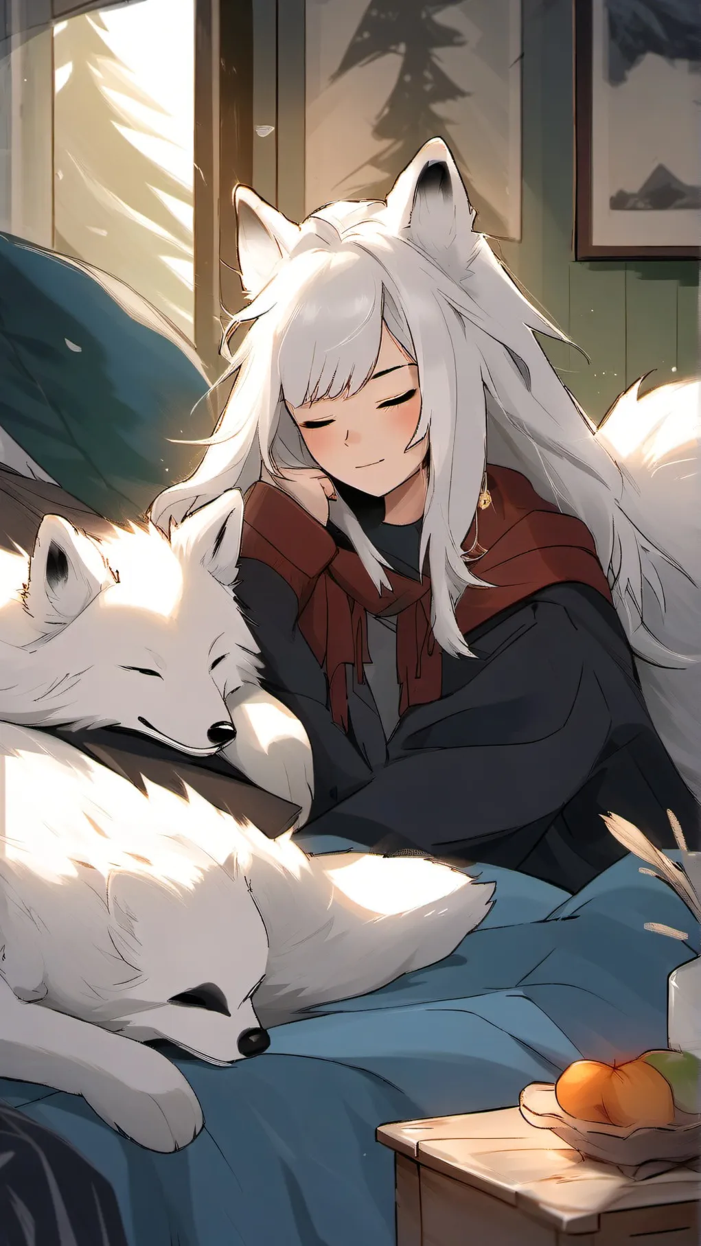 ai character: Foxy background