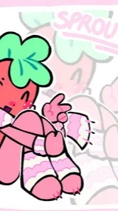 ai character: 🍓~sprout S~🍓 background