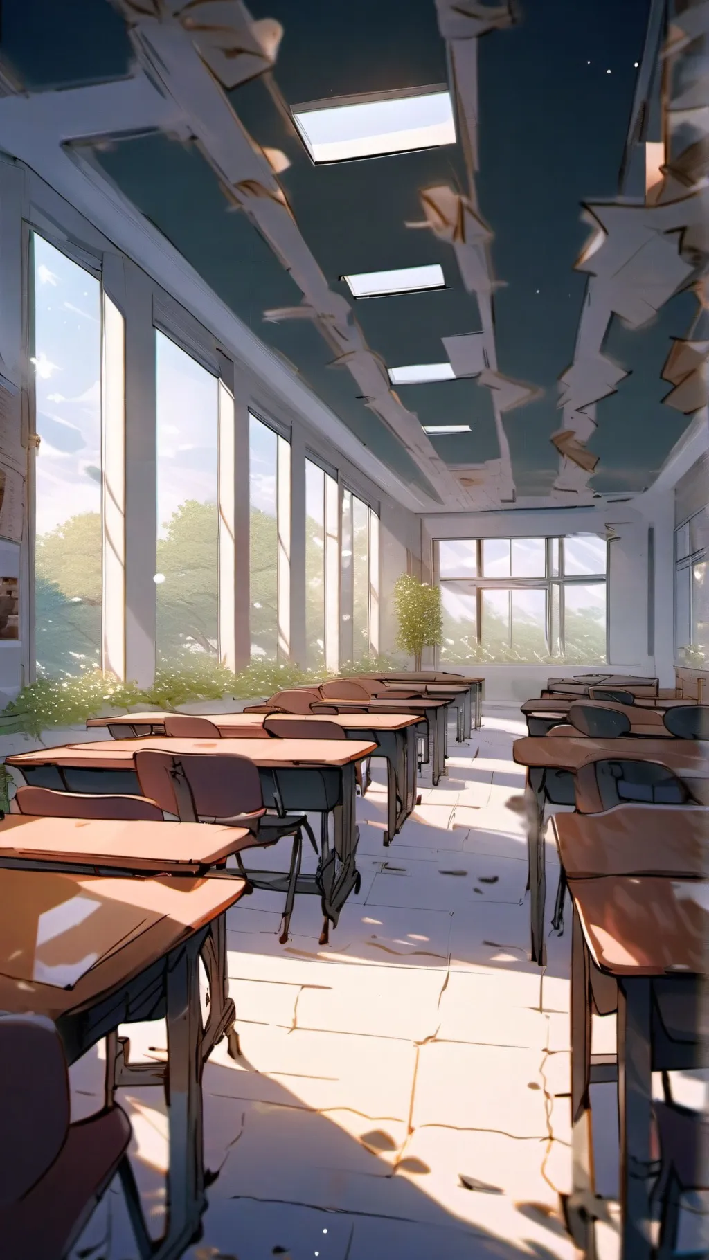 ai character: Classroom background