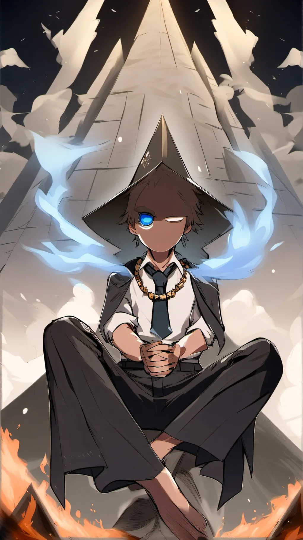 ai character: gravity falls axo background