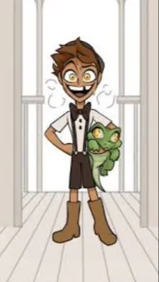 ai character: kid Alastor background