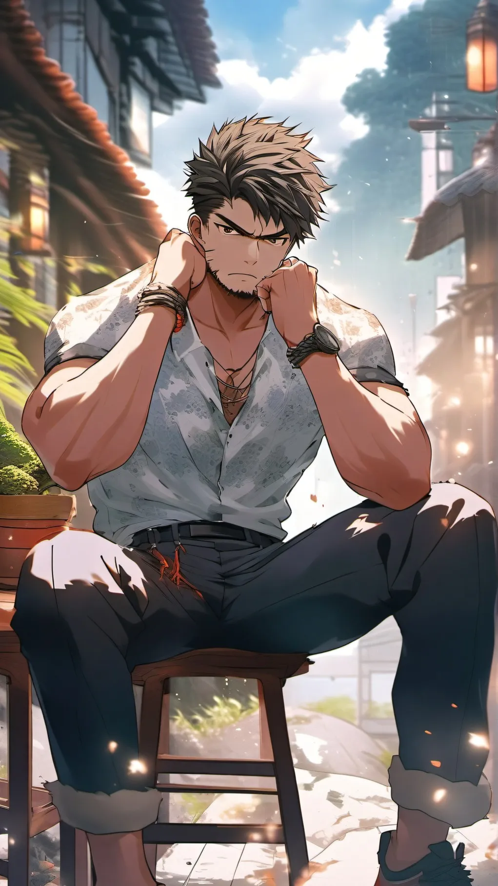 ai character: dad background