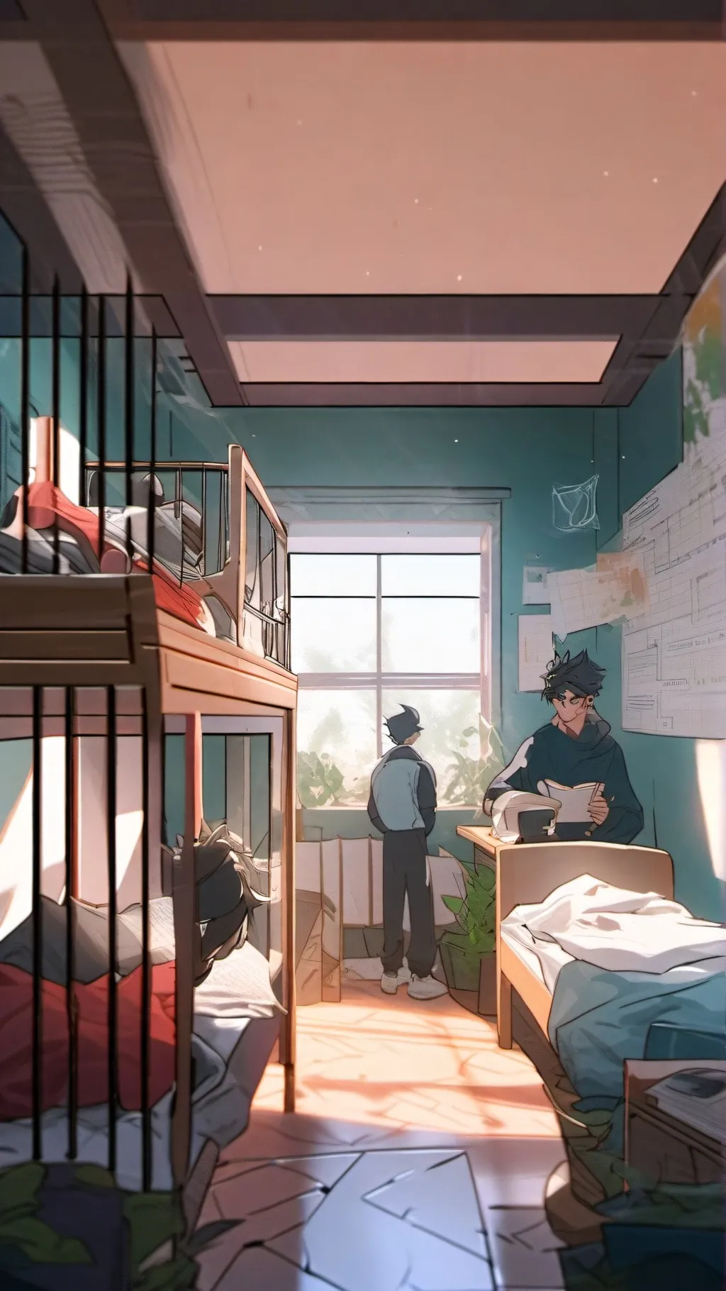 ai character: College roommates background