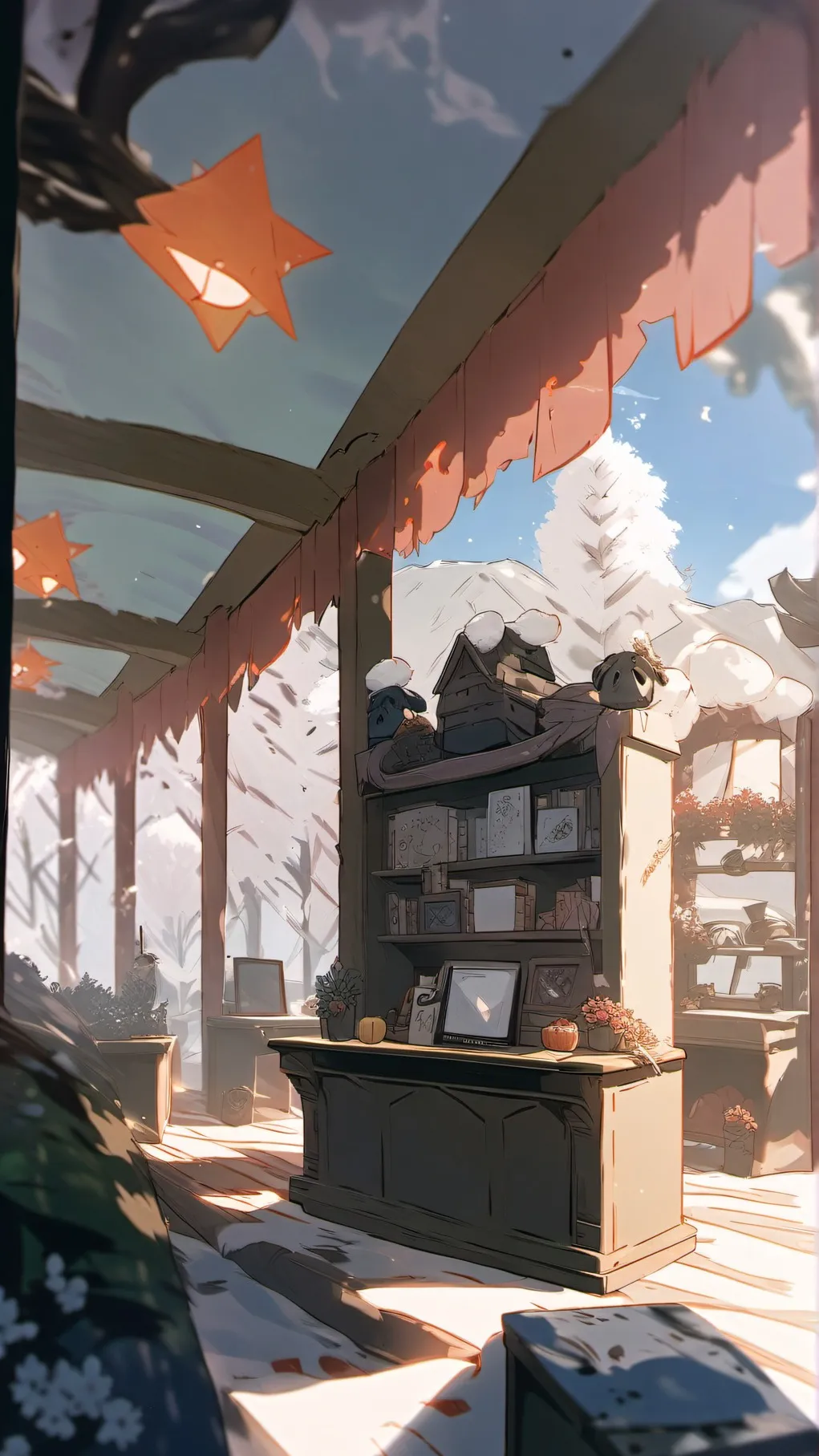 ai character: deltarune school background