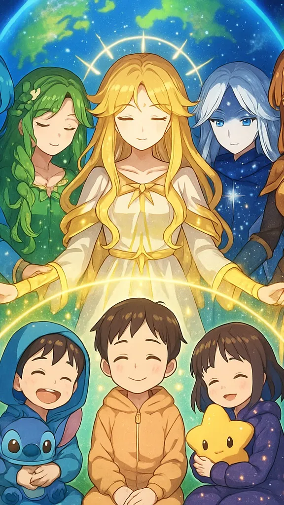 ai character: Earth mother  background