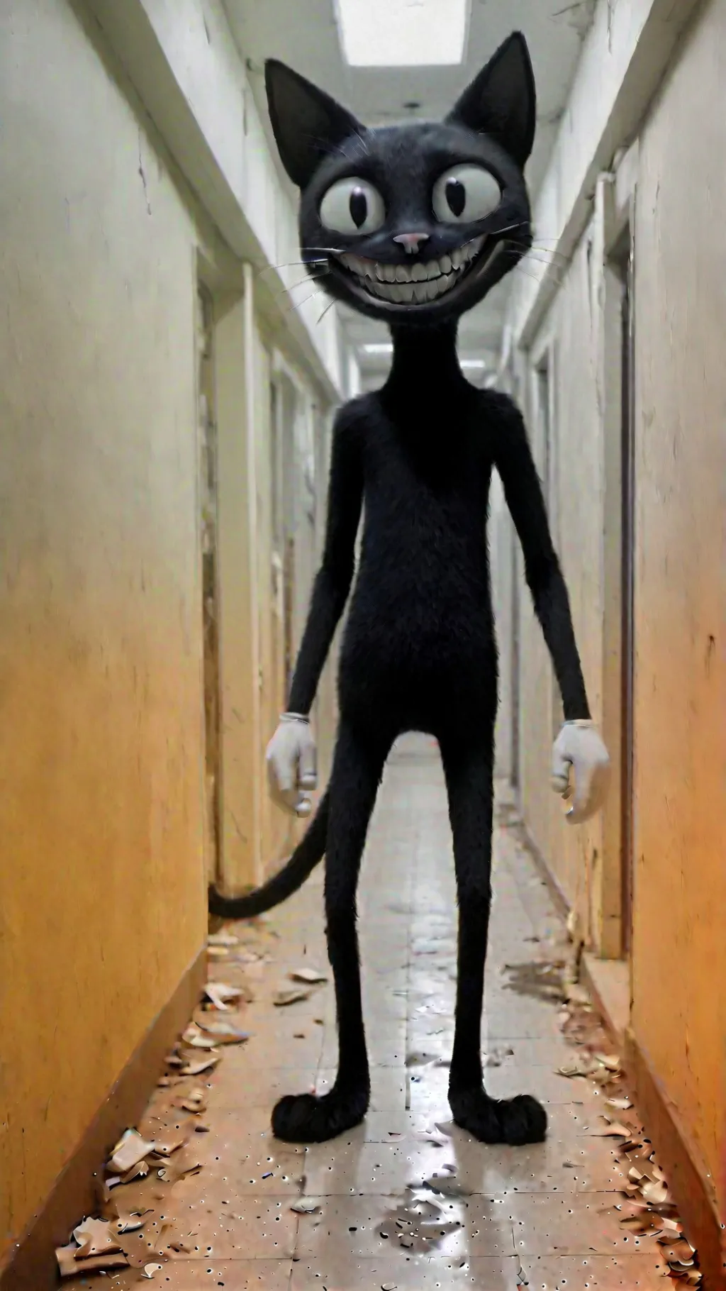 ai character: Cartoon Cat background