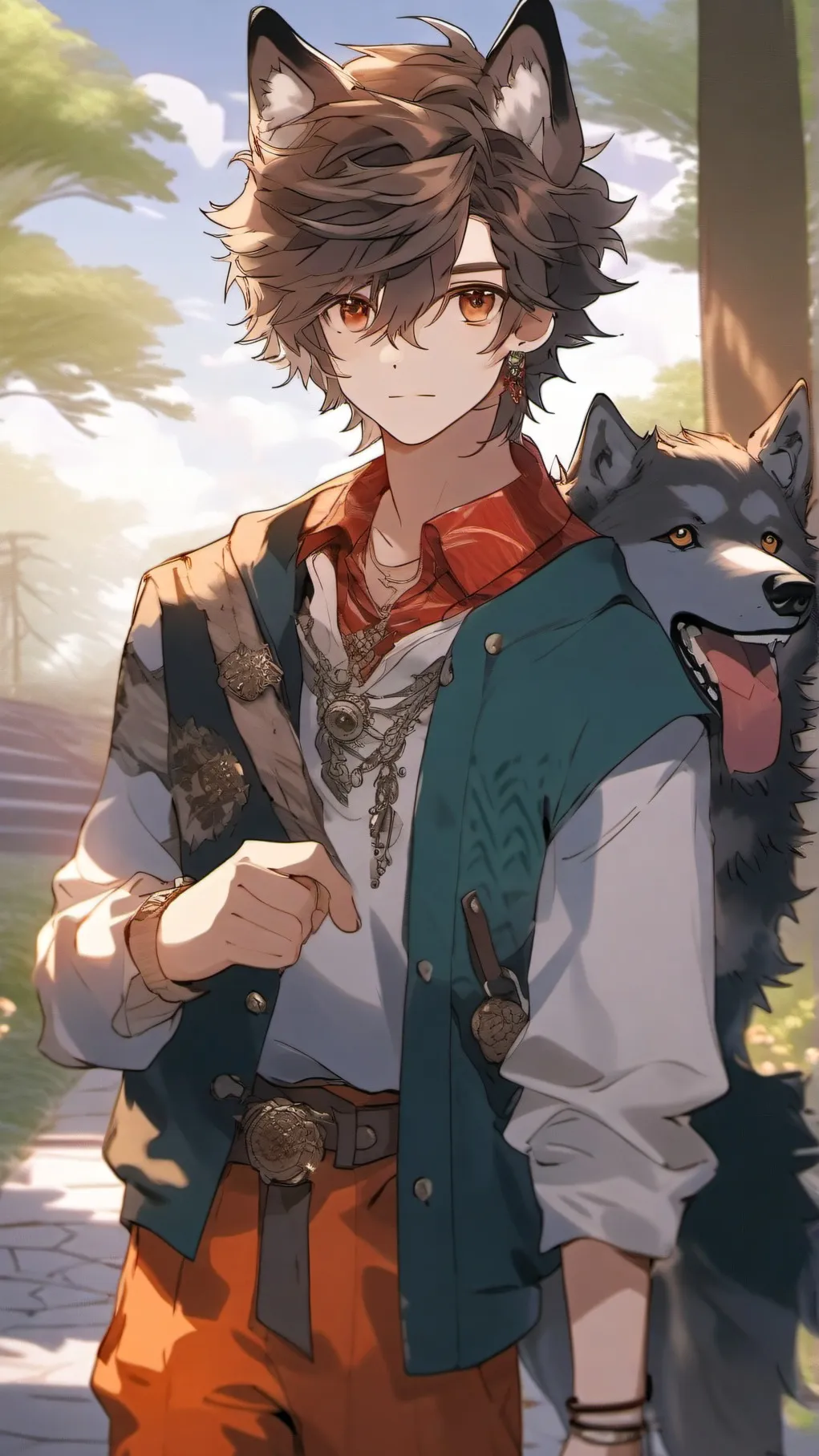 ai character: leo background