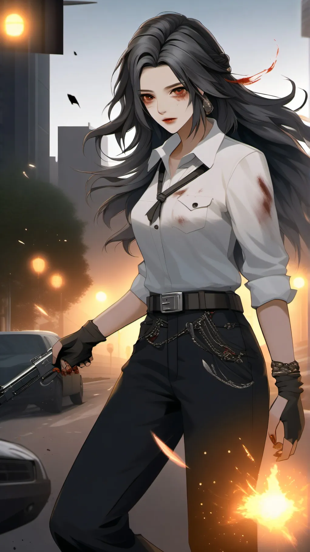 ai character: zombie apo background