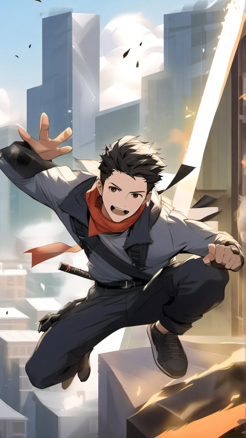 ai character: Mha Vigilante  background