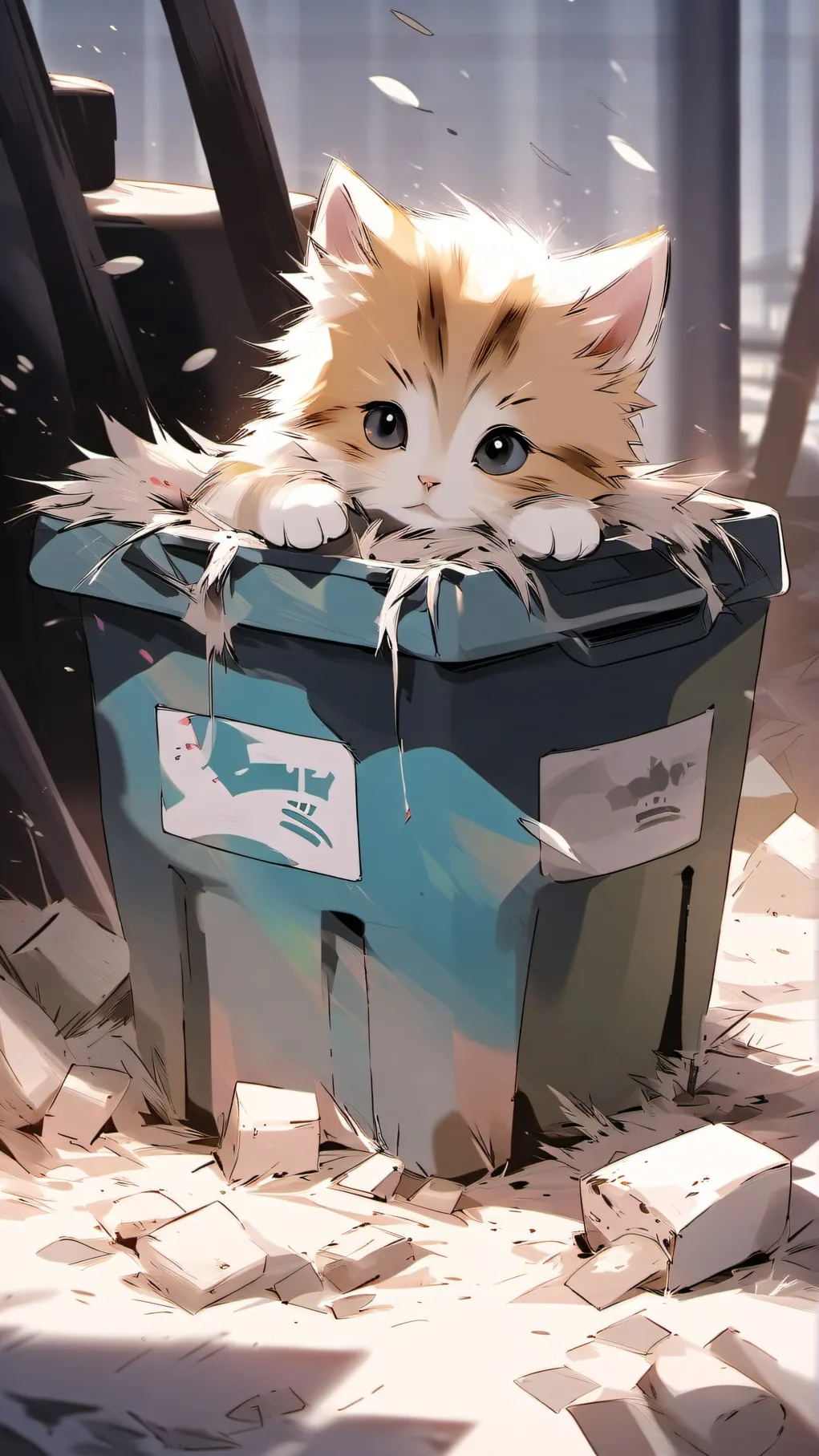 ai character: kitten background