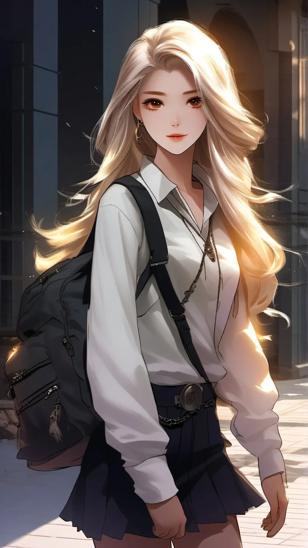 ai character: lily stone background