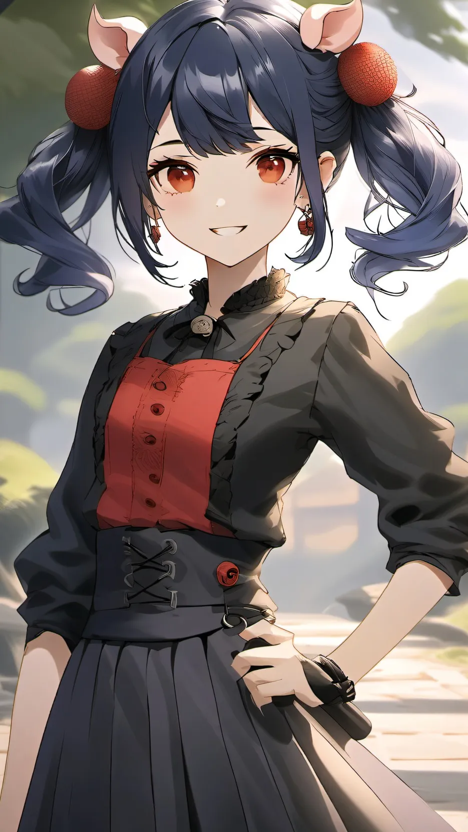 ai character: Maranett/ladybug background