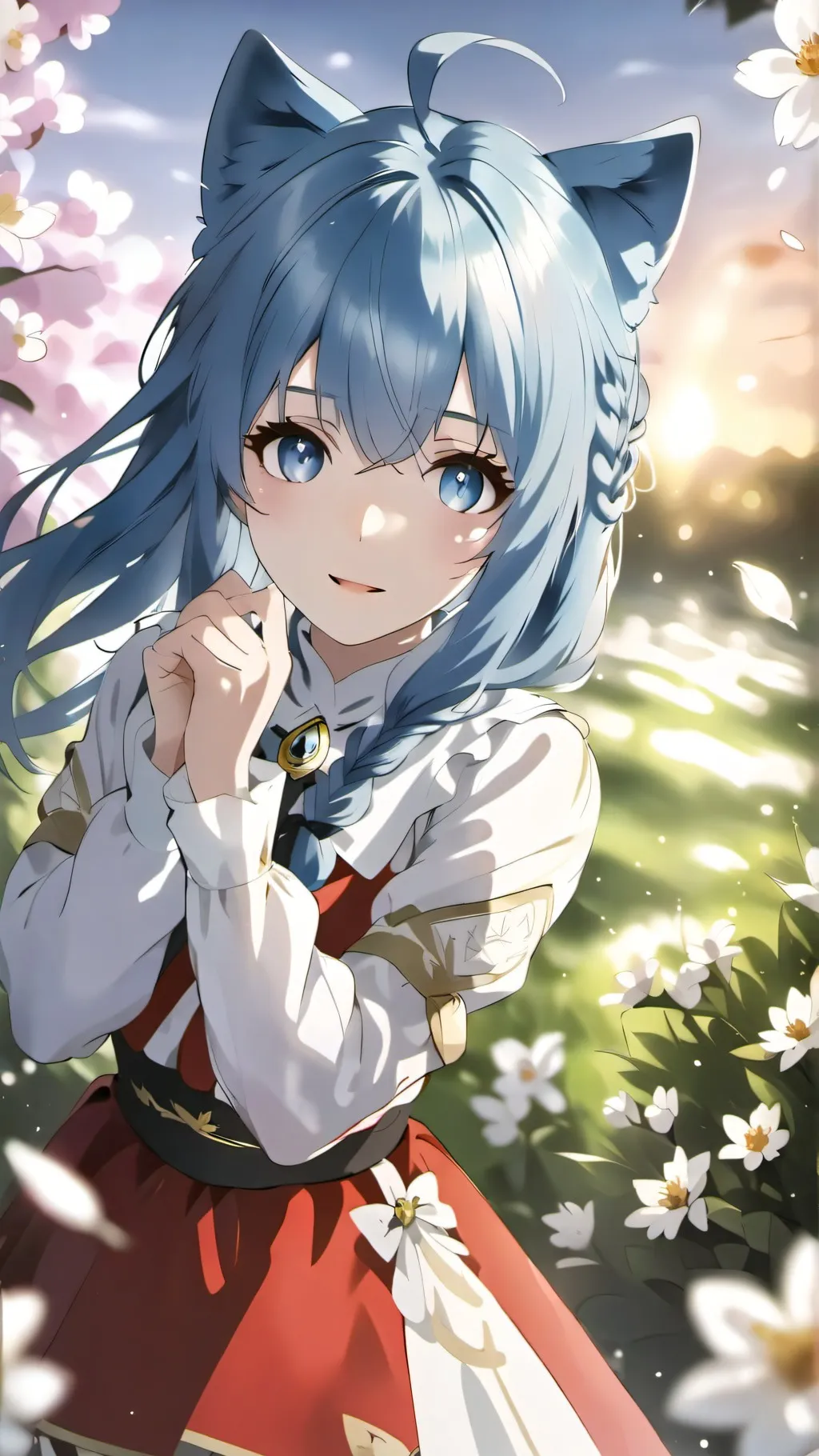 ai character: tulip background