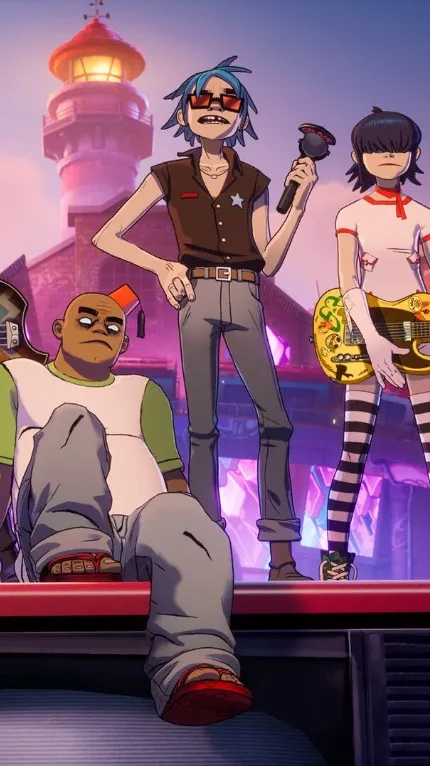 ai character: Gorillaz background