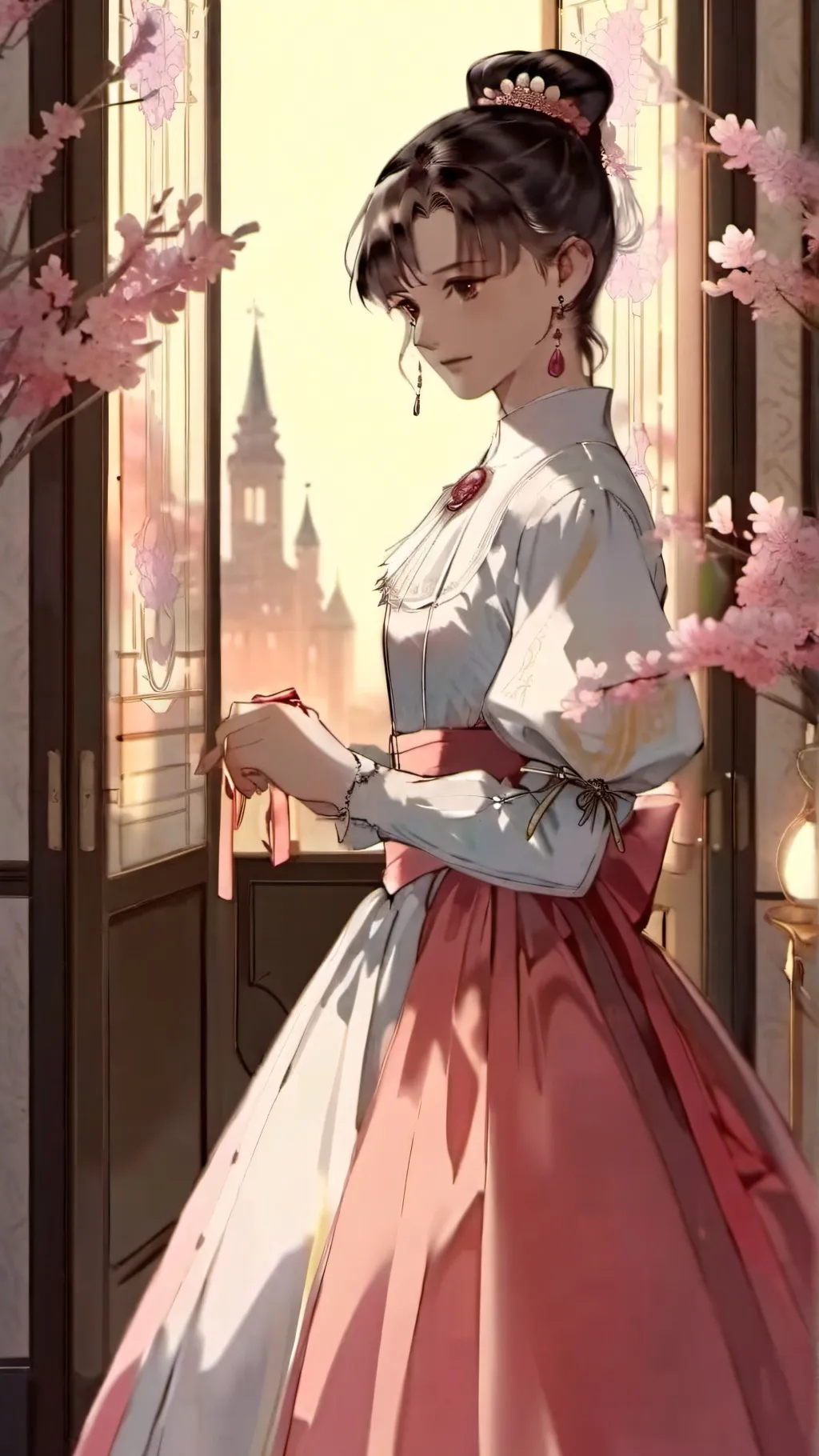 ai character: Kathe  background