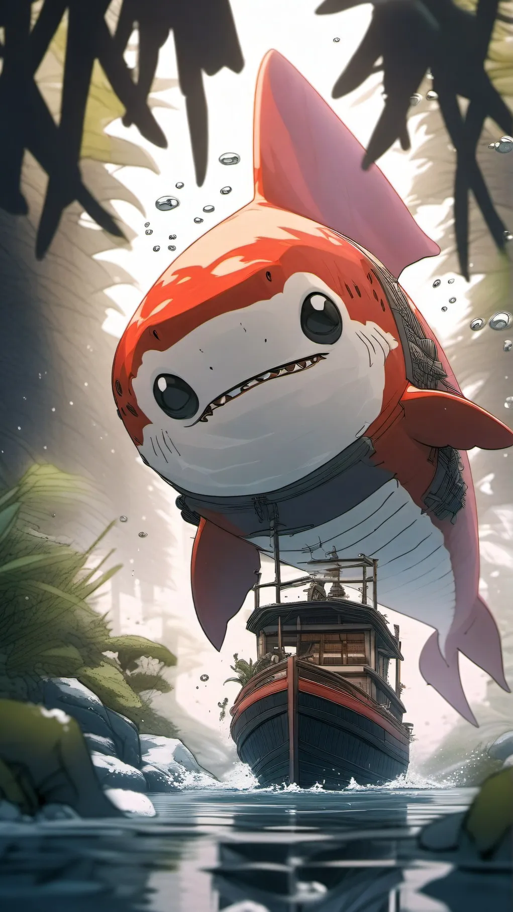 ai character: finny background