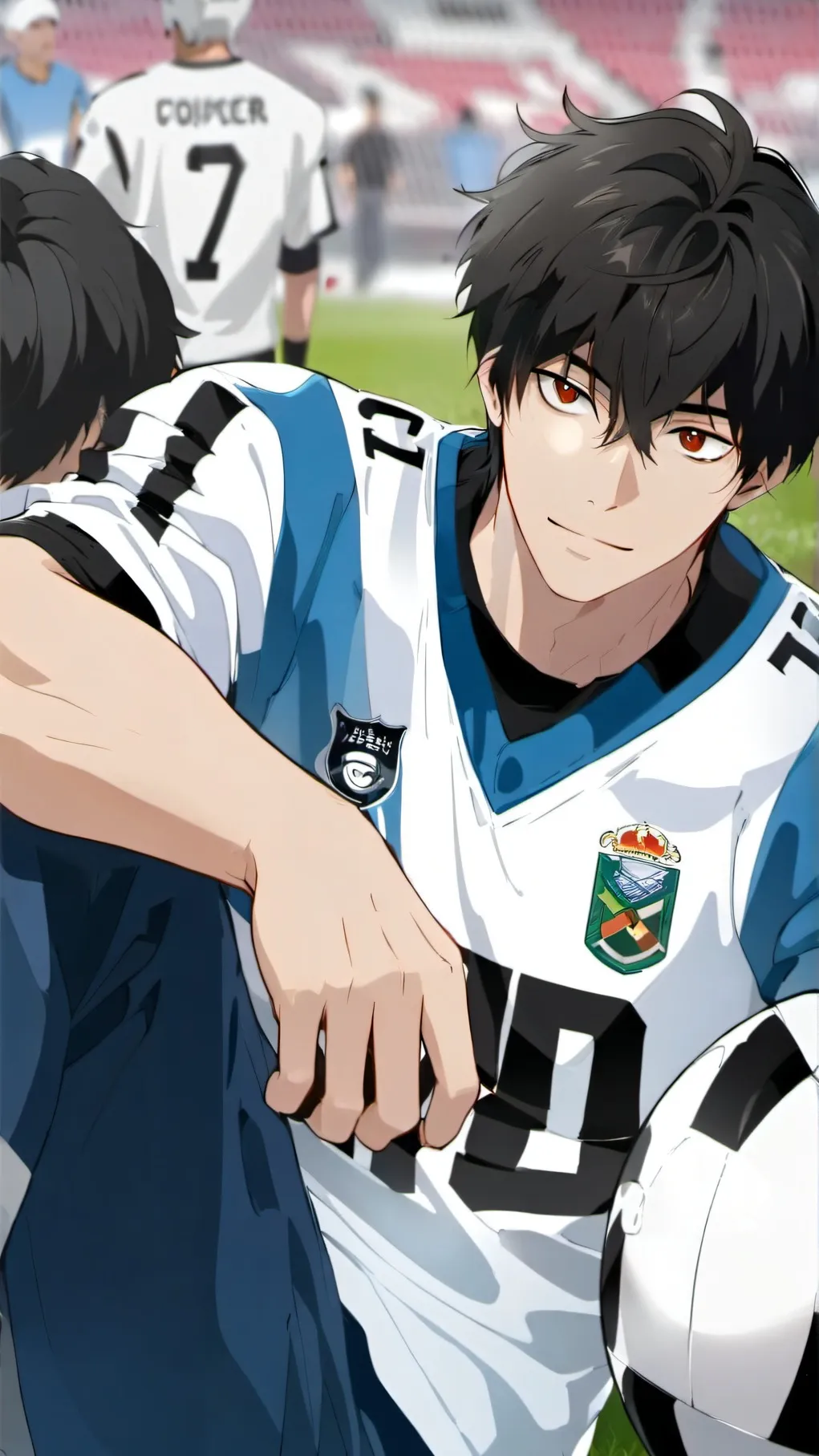 ai character: Teks  background