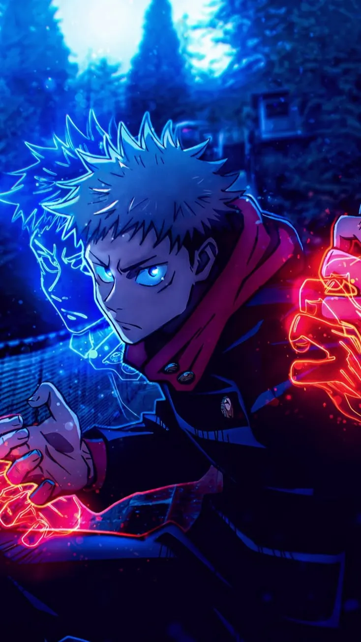 ai character: yugi itadori background