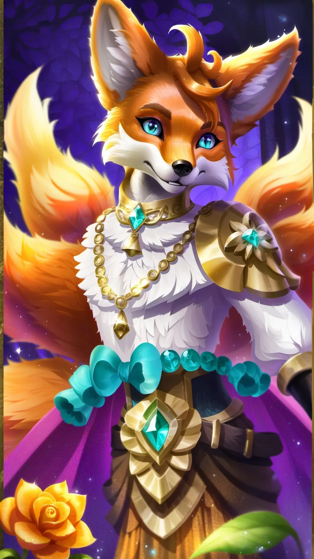 ai character: Mella (Fox Fairy) background