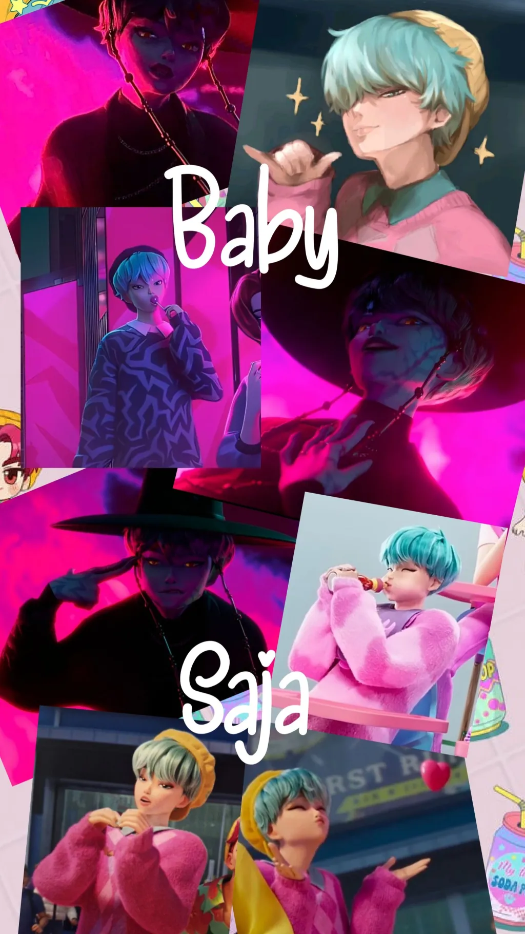 ai character: Baby saja  background