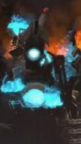 ai character: titan camera man  background