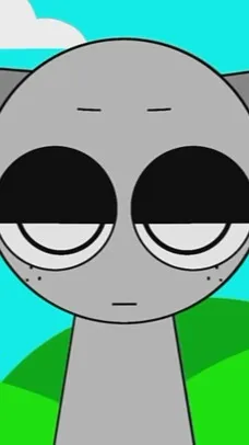 ai character: flying grey background