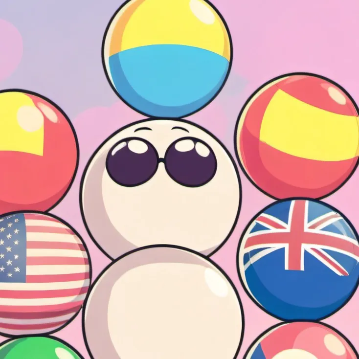 chat with ai character: Countryballs