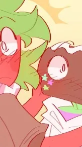 ai character: >< Fruitcake DW! background