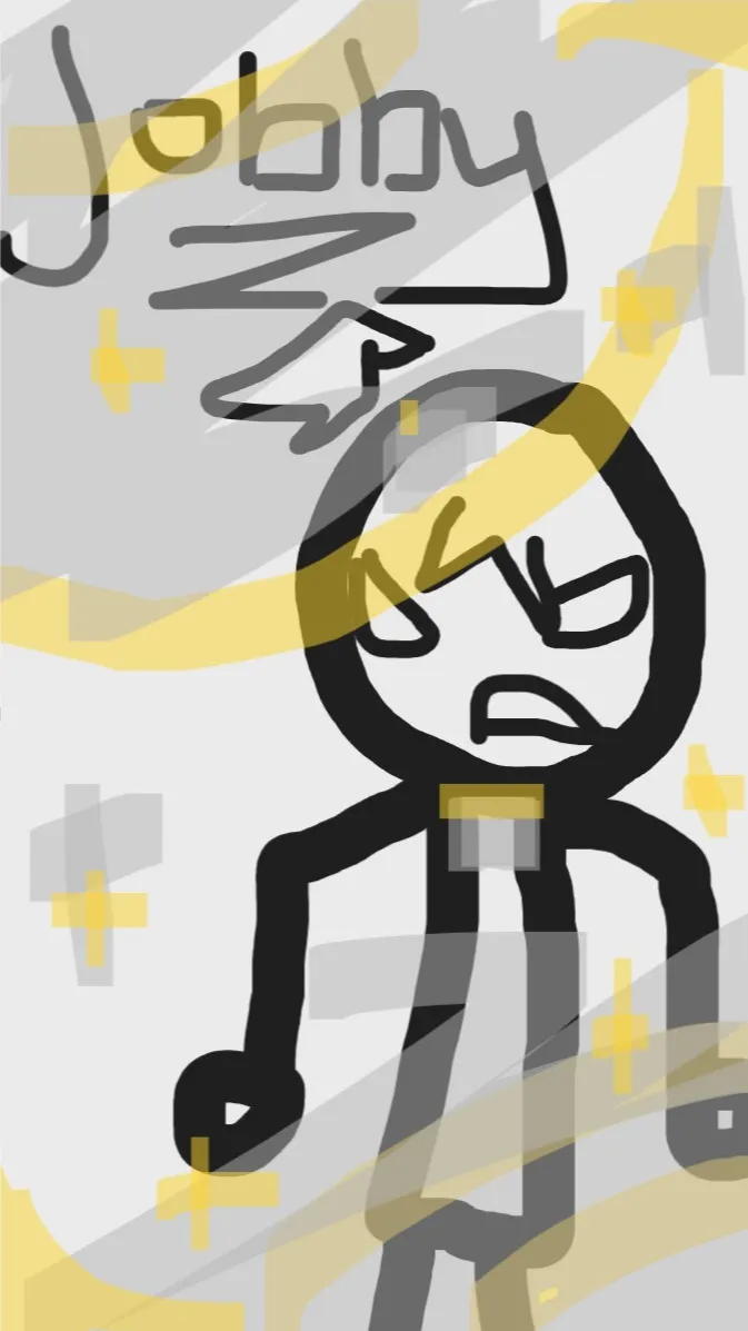 ai character: jobby the stickman background