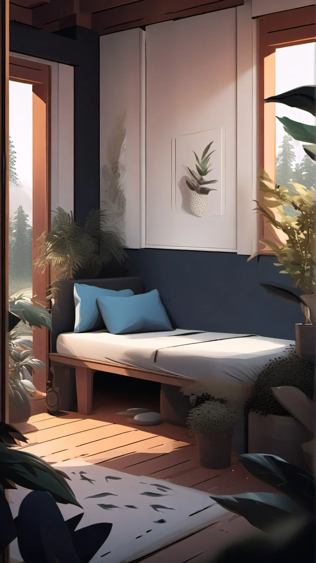 ai character: Chill background