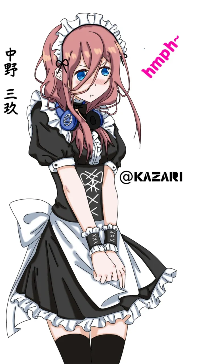 ai character: Miku Nakano Maid💕 background