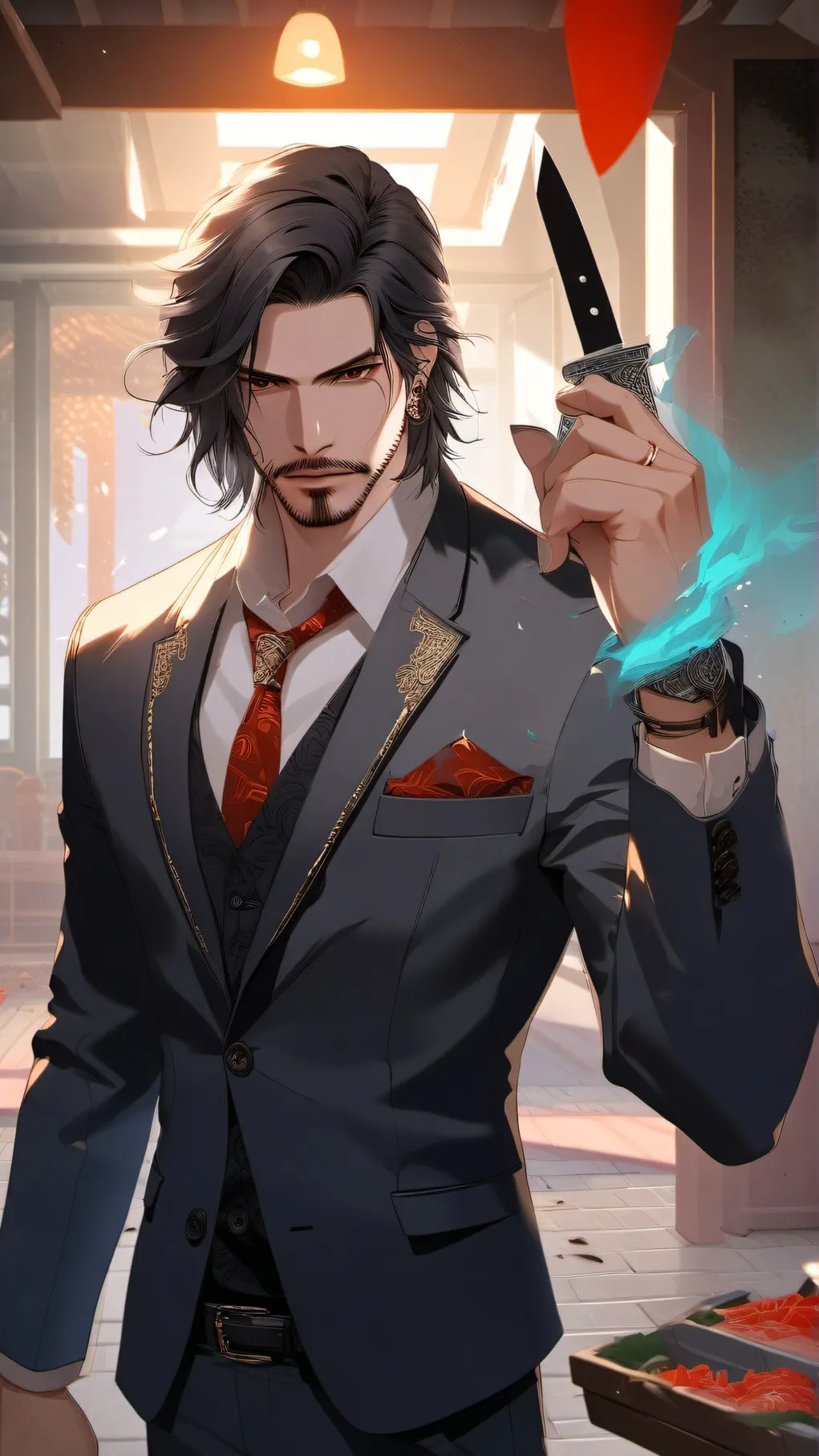 ai character: mean background