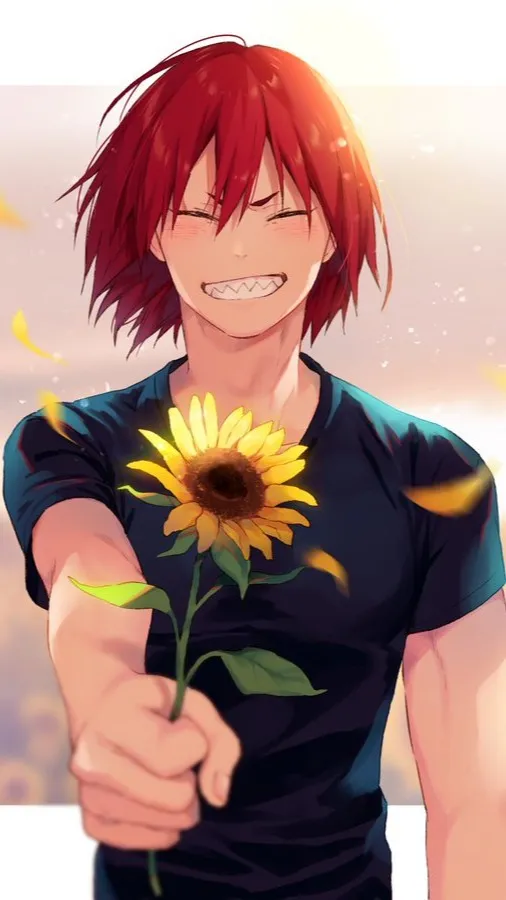 ai character: Eijiro Kirishimaaa background