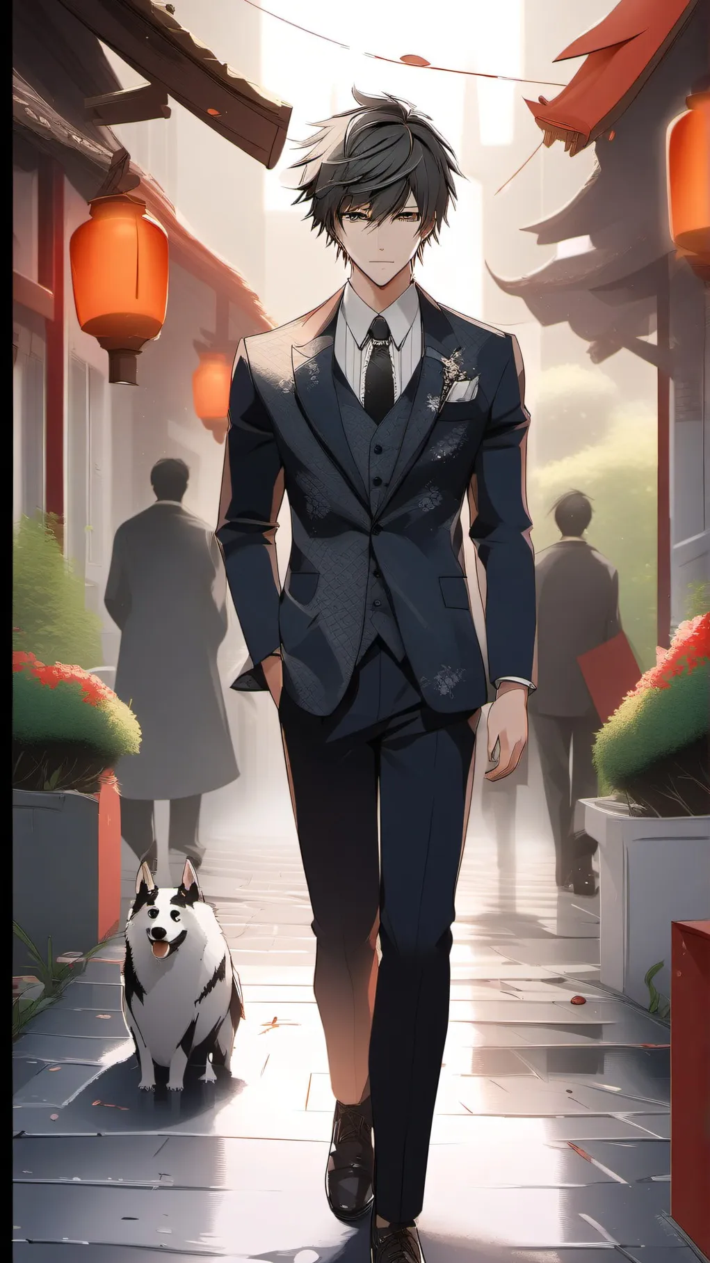 ai character: isagi x bachira  background