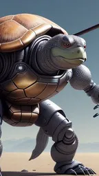 ai character: Robo Senior Turtle background