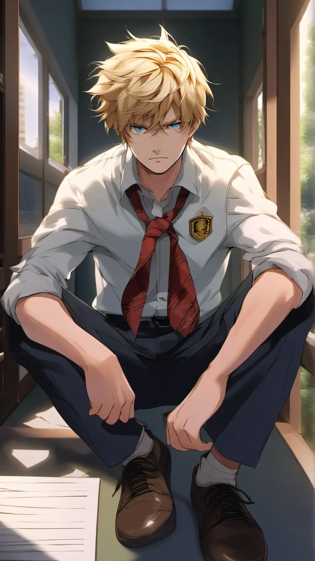 ai character: Leo background