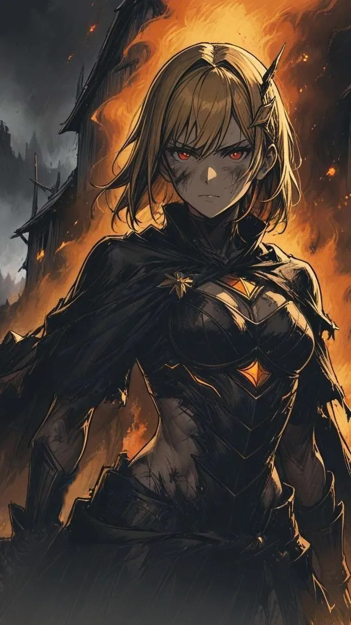 ai character: Amber's Last Spark background