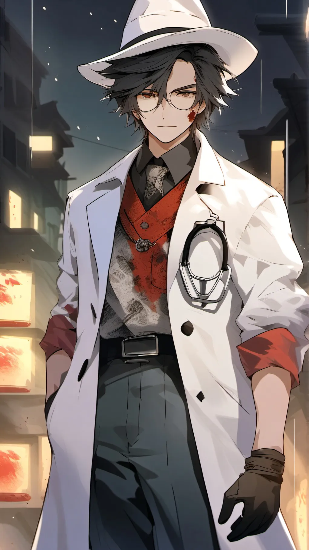 ai character: science gone wrong background