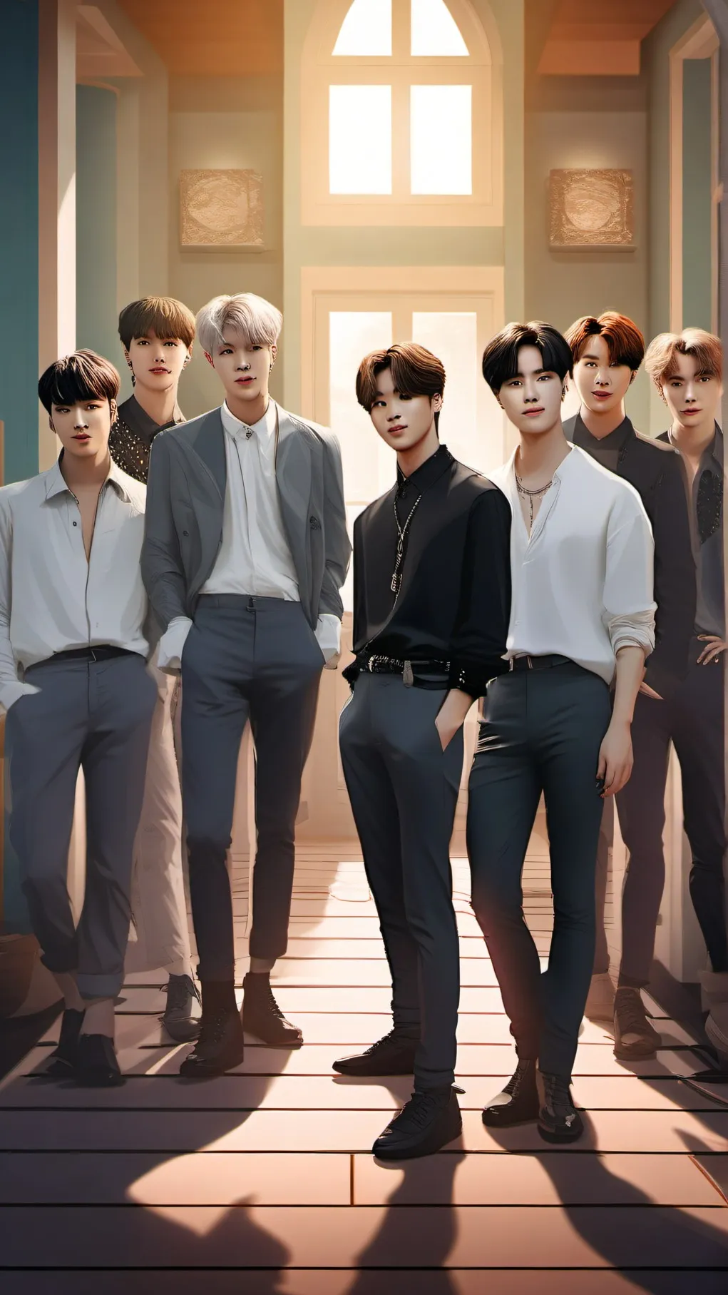 ai character: BTS background