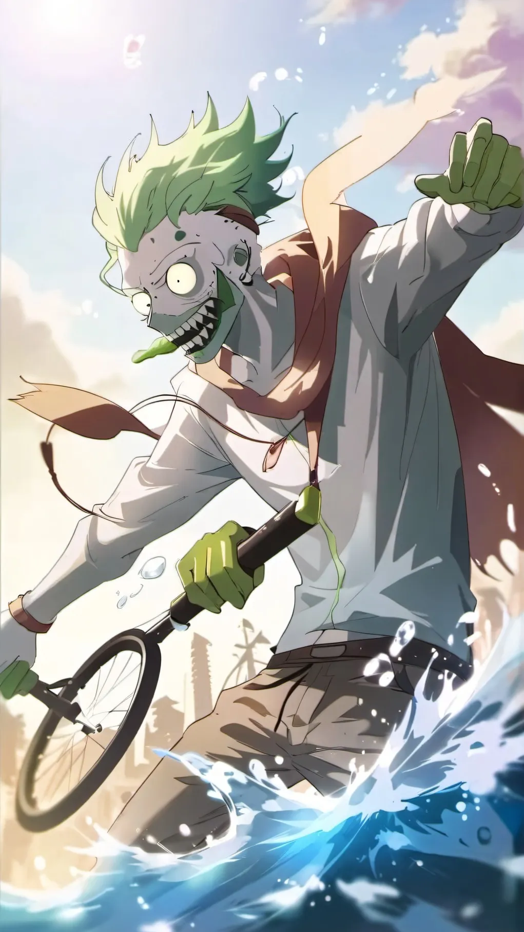 ai character: pickle rick background