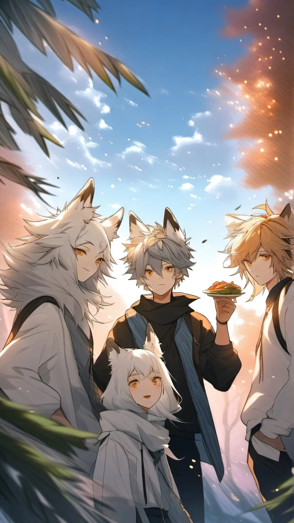 ai character: Werewolf Family background