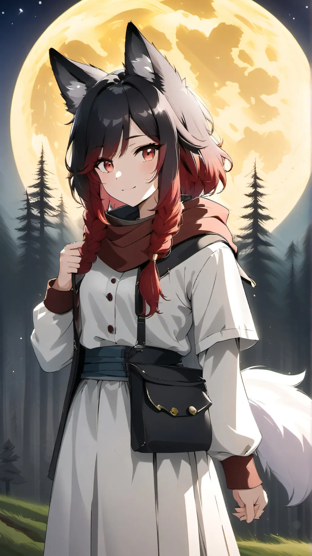 ai character: Werewolf  background