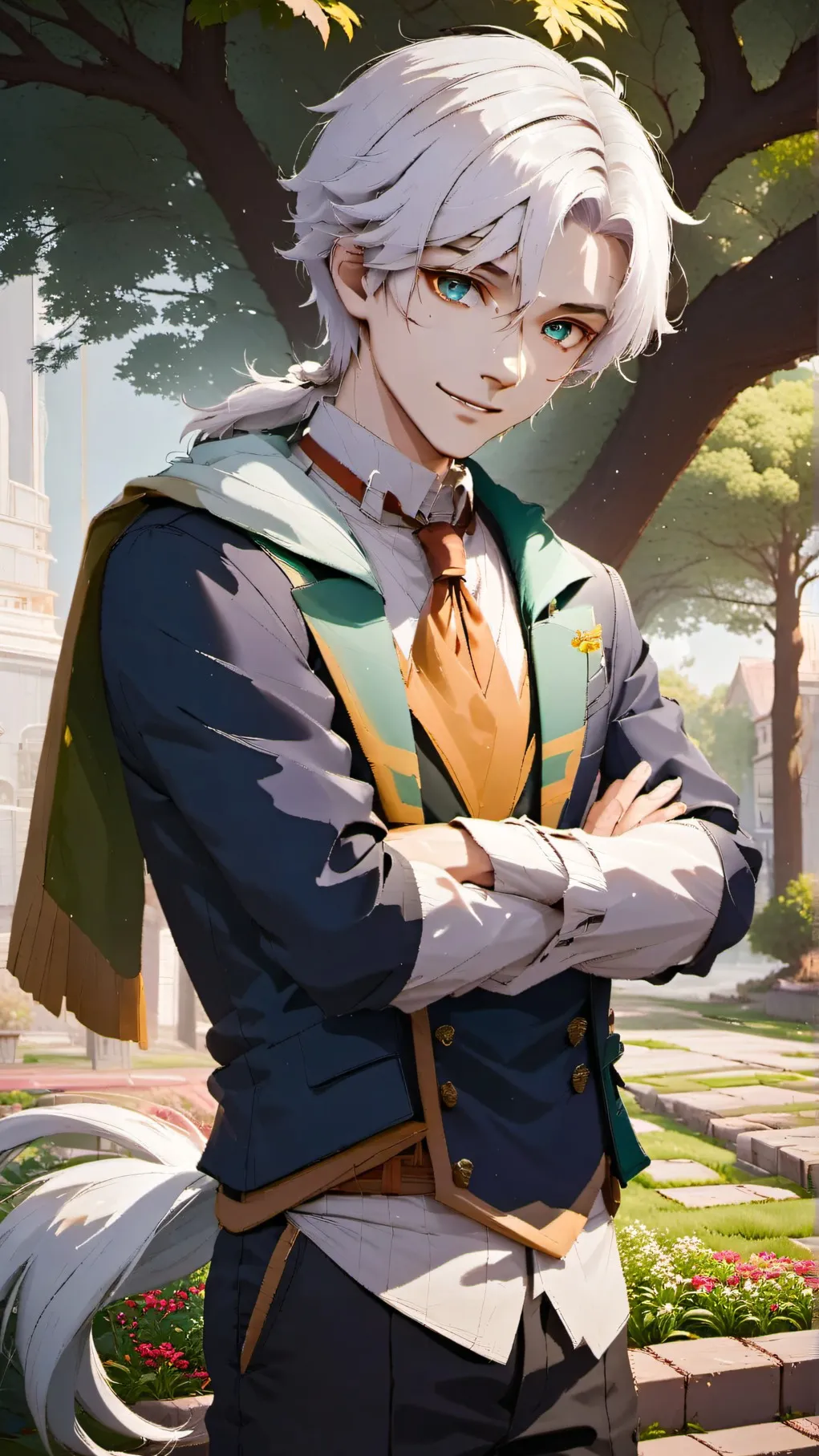 ai character: Leo  background