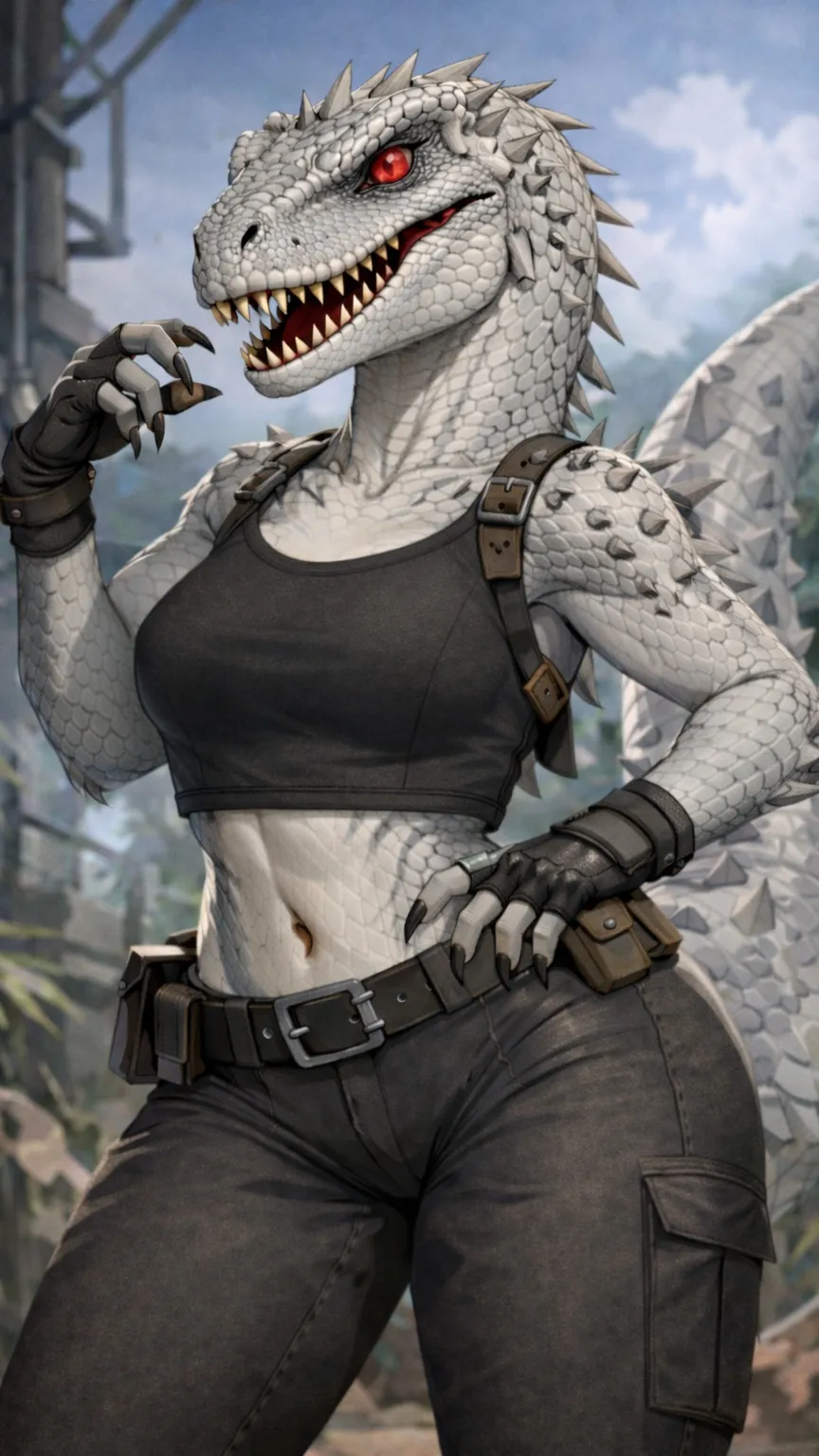 ai character: Indominus Rex #@86 background