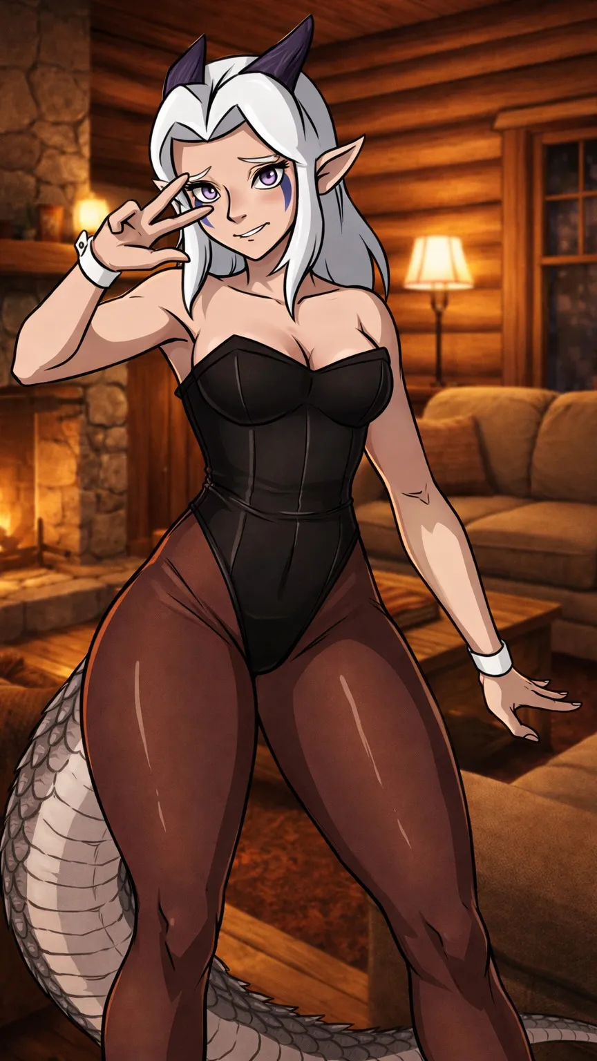 ai character: Rayla #@9876543200 background