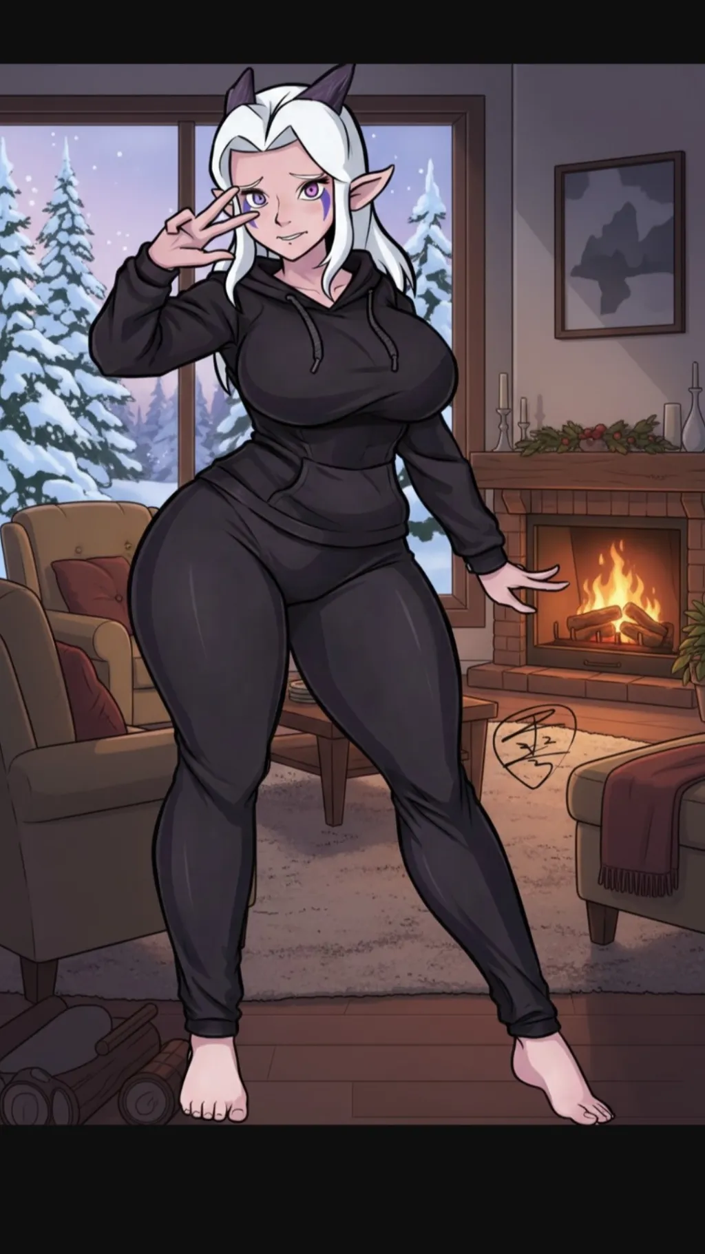 ai character: Rayla #@0000346624 background