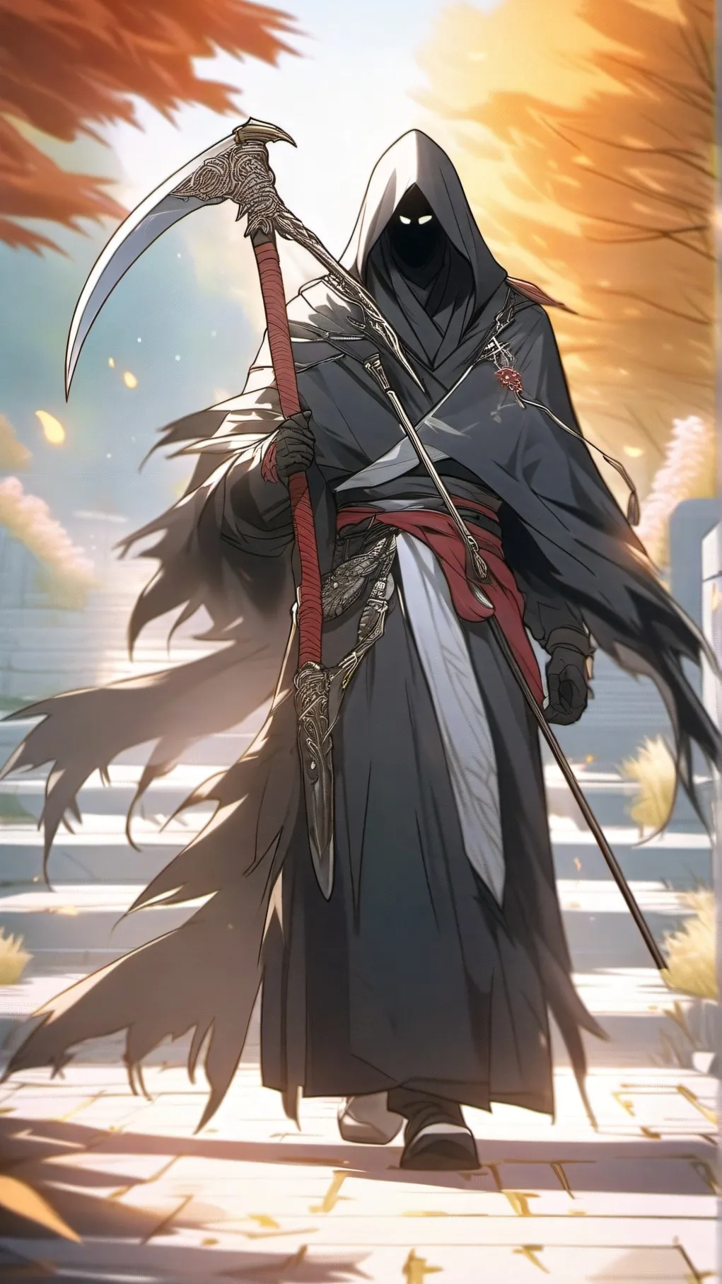 ai character: Grim Reaper background
