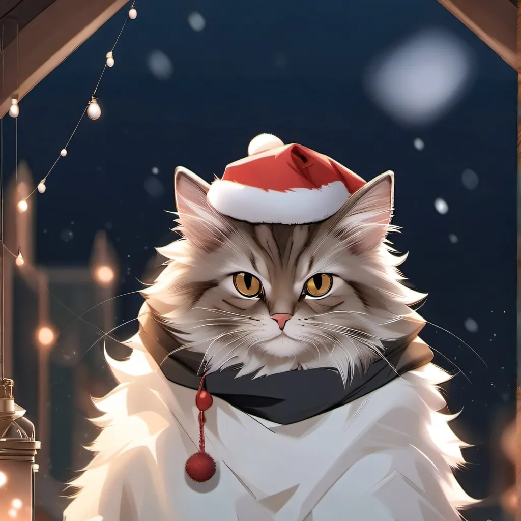 chat with ai character: Santa Cat
